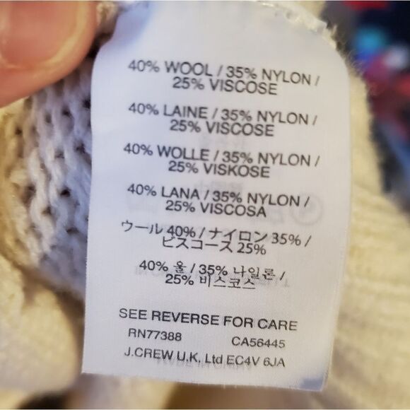 J. Crew white thick sweater - Picture 9 of 10